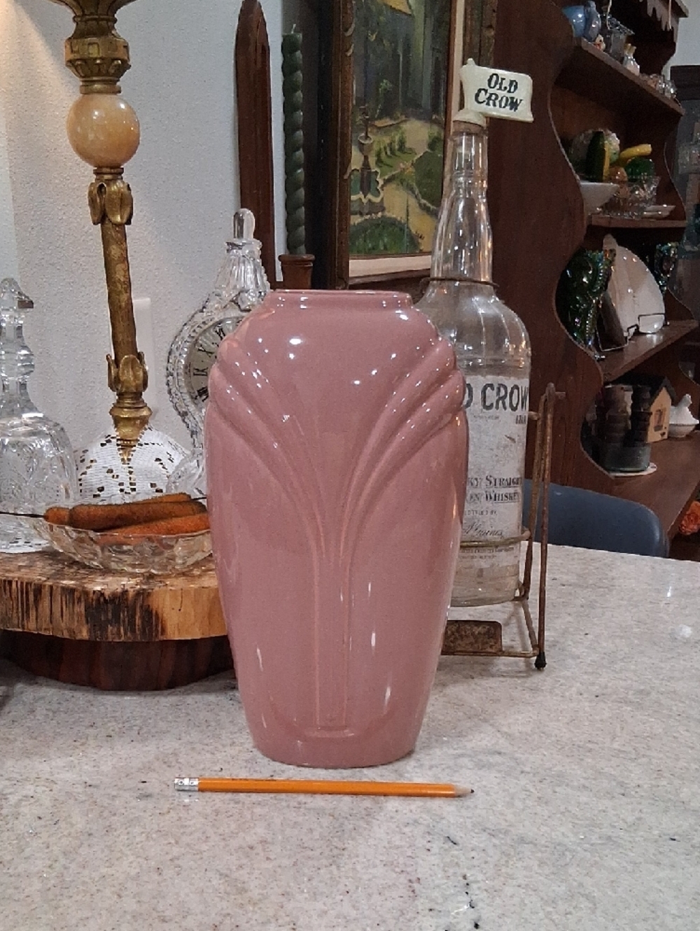 Hollywood Regency 1980s Ceramic Vase - Picture 2 of 6